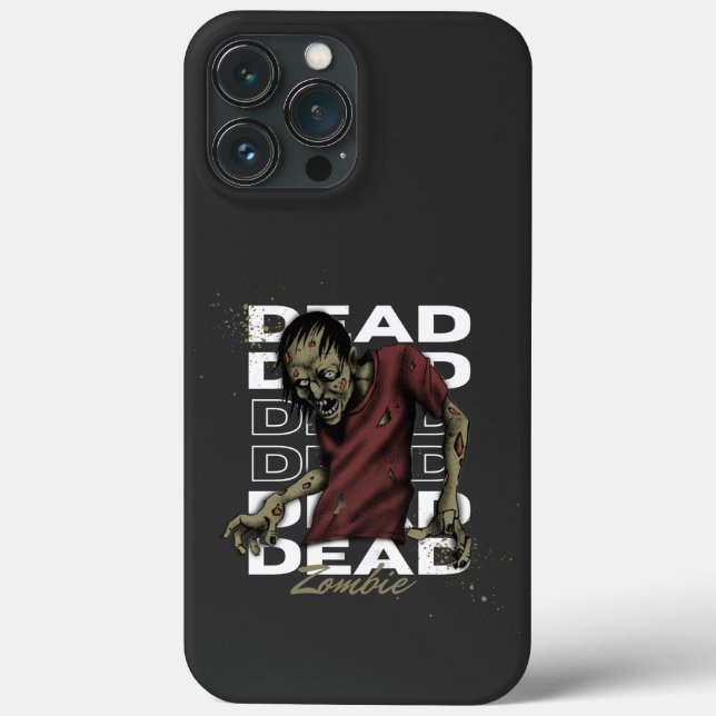 White Brown Dead Zombie iPhone 13 Pro Max Cases (Back)