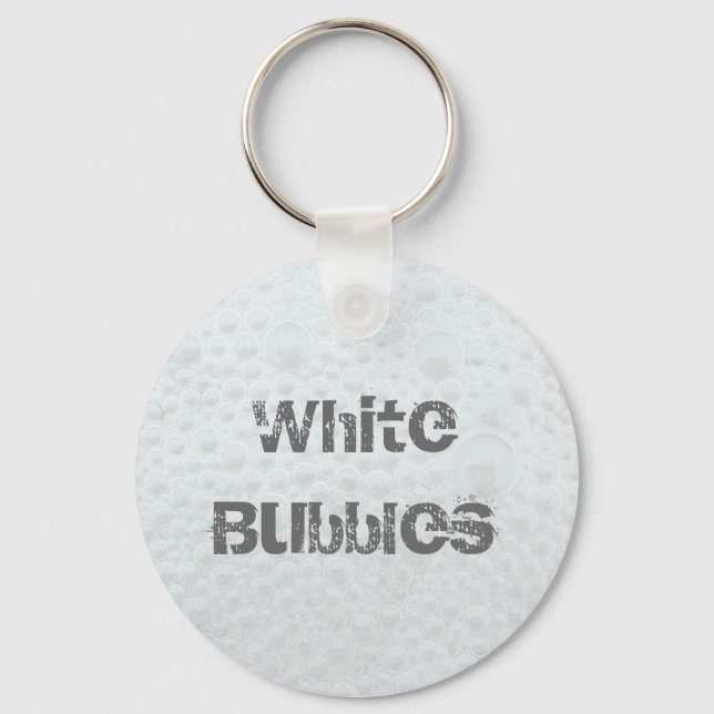 White Bubbles - Template Keychain (Front)