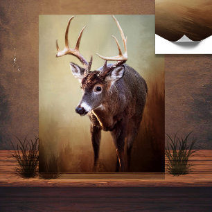 White Buck Poster