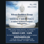 White Buddha Statue, Buddhism, Buddhist Advert Flyer<br><div class="desc">White Buddha Statue,  Buddhism,  Buddhist Advertising Fliers By The Business Card Store.</div>