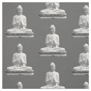 White Buddha Statue Fabric