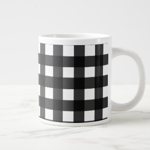 White Buffalo Large Plaid Large Coffee Mug