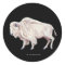 White Buffalo on Solid Black