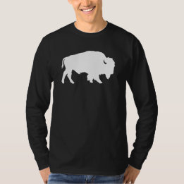 White Buffalo Silhouette Shadow Beast T-Shirt