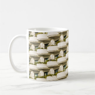 WHITE BUILDING COFFEE MUG