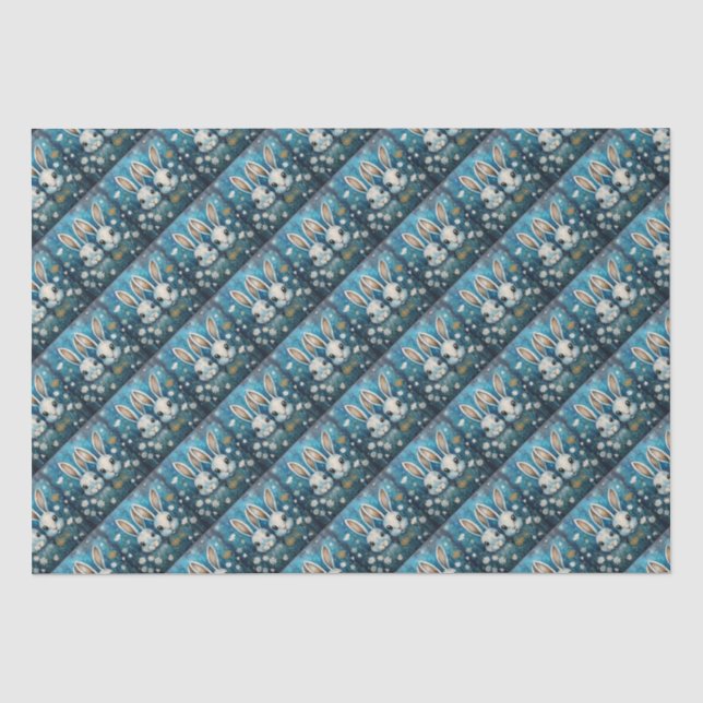 White bunnies tissue paper (Front)