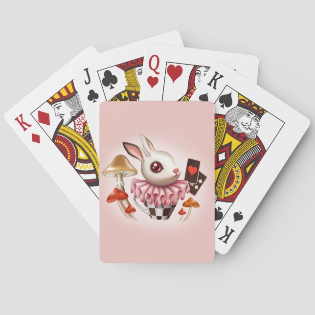 White Bunny Playing Cards (Back)