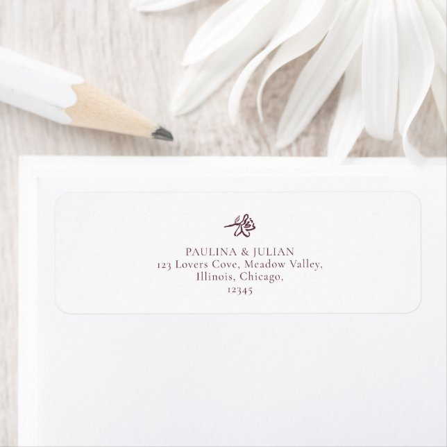White & Burgundy | Floral Wedding Return (Insitu)