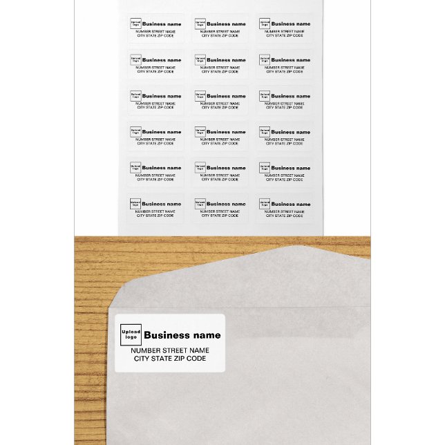 White Business Address Label (Creator Uploaded)