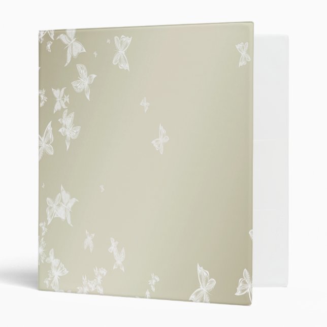 White Butterflies Binder (Front/Inside)