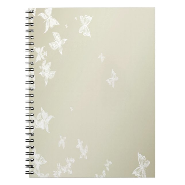 White Butterflies Notebook (Front)