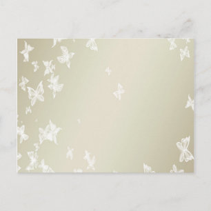 White Butterflies Postcard
