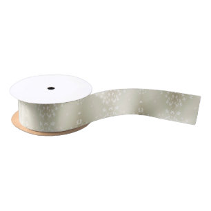 White Butterflies Satin Ribbon