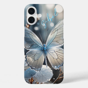 White Butterfly Monogrammed Case- Mate iPhone Case
