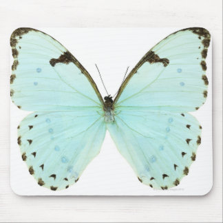 White butterfly mouse pad
