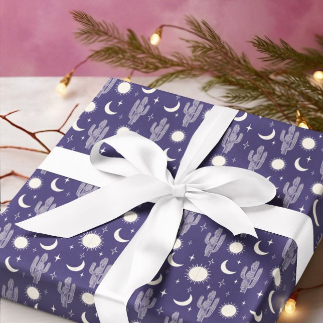 White Cactus Pattern Wrapping Paper (Creator Uploaded)