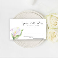 White calla - Date night ideas \ Date jar
