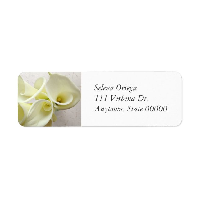 White calla lilies from above (Front)