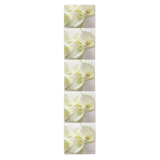 White calla lilies from above Table Runner (Front)