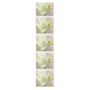 White calla lilies from above Table Runner