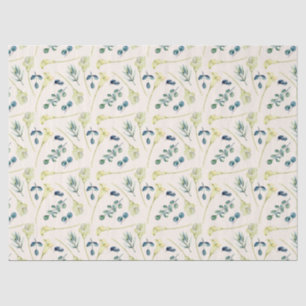 White Calla Lily and Eucalyptus  Tissue Paper