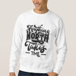 White calm and motivational  Hoodie Men's