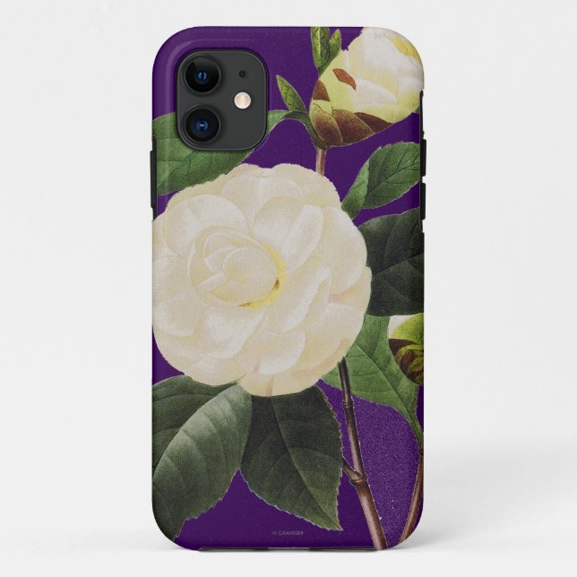 White Camellia, 1833 Case-Mate iPhone Case (Back)