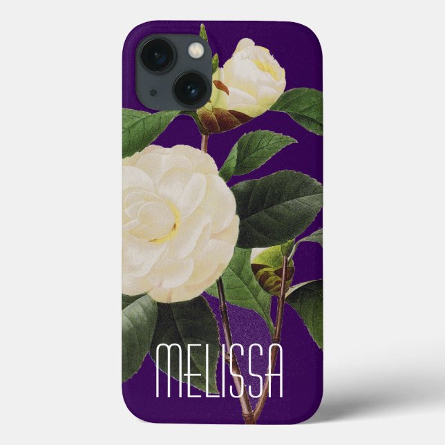 White Camellia, 1833 Case-Mate iPhone Case (Back)