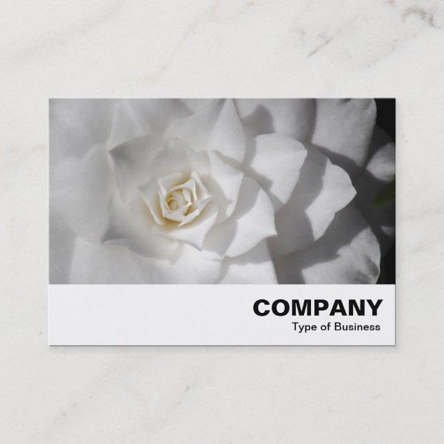 White Camellia Business Card (Front)