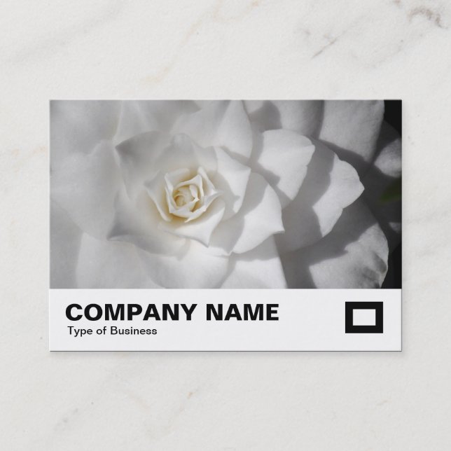 White Camellia Business Card (Front)