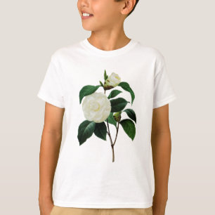 White Camellias by Pierre-Joseph Redoute T-Shirt
