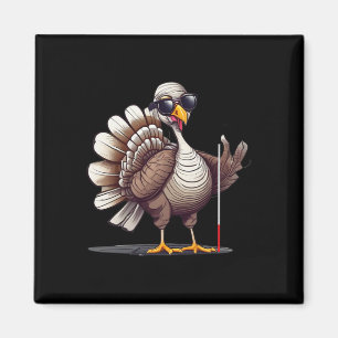 White Cane Awareness Thanksgiving Coms Orientation Magnet