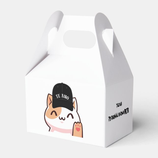 WHITE CARTON FOR PACK FAVOR BOX (Front Side)