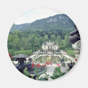 White Castle Linderhof flowers Magnet