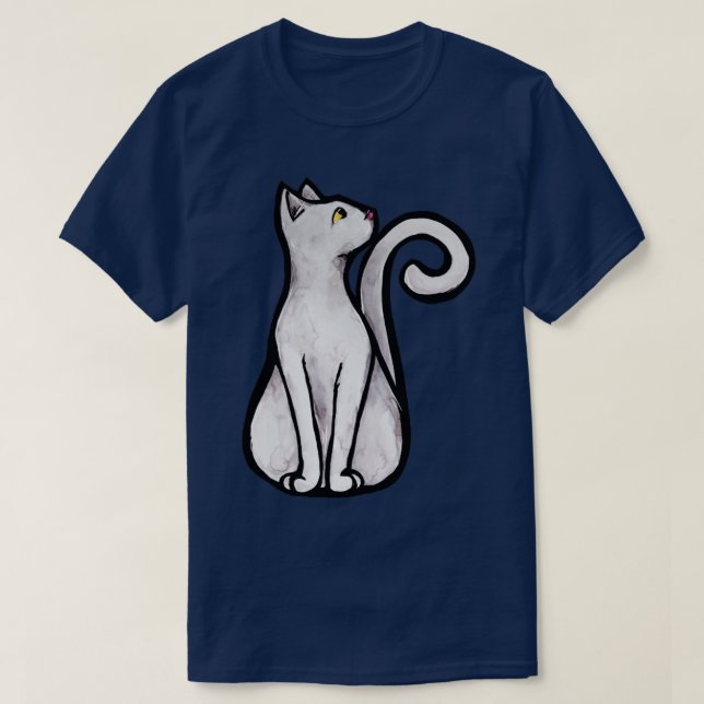White Cat3 T-Shirt (Design Front)