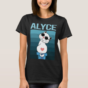 White Cat - Alyce Name T-Shirt