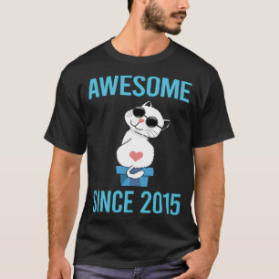 White Cat - Awesome Since 2015 T-Shirt