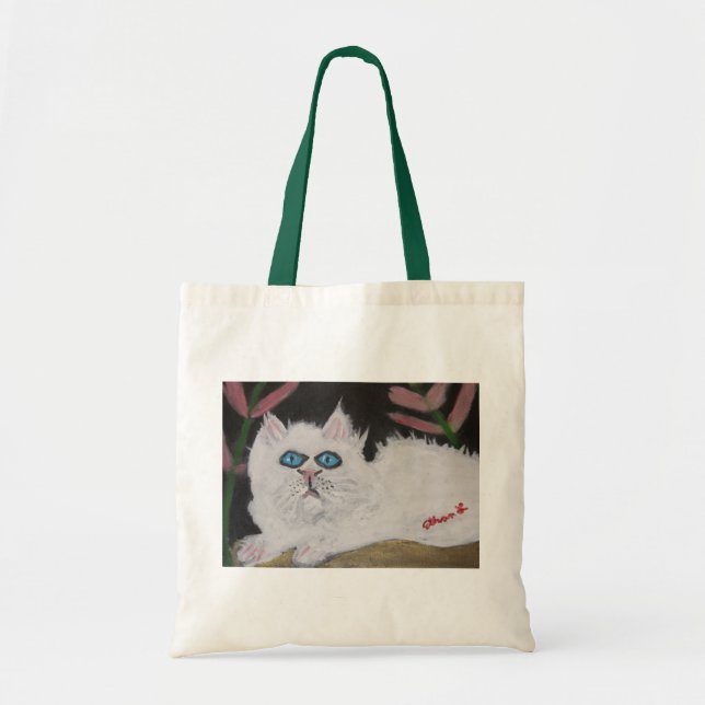 White Cat/Black Cat Tote Bag (Front)
