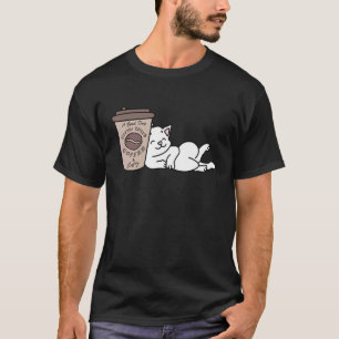 White Cat Coffee Mug Cat T-Shirt