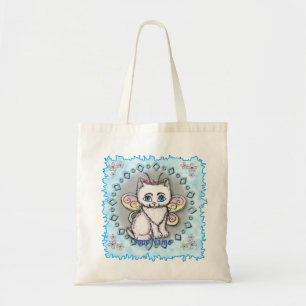 White Cat Fairy Tote Bag
