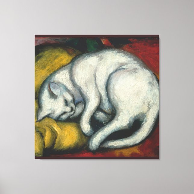 White Cat, Franz Marc  Canvas Print (Front)