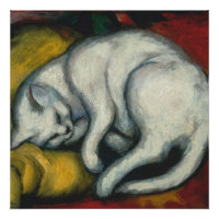 White Cat, Franz Marc Poster
