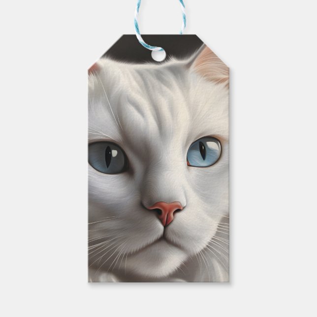 White Cat Gift Tags (Front)