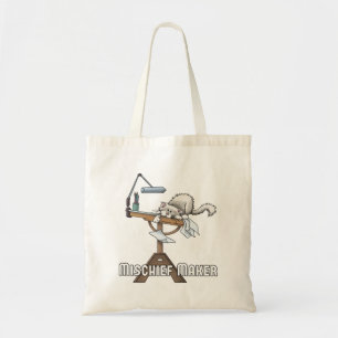 White Cat Mischief Maker  Tote Bag