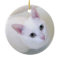 White Cat Ornament