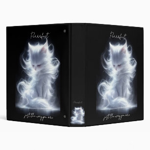 White cat Purrrfect Binder