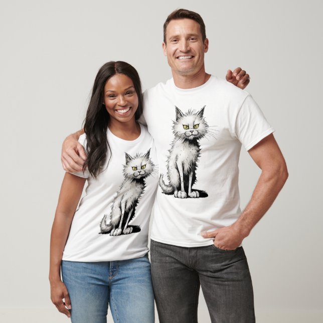 White Cat T-shirt (Unisex)