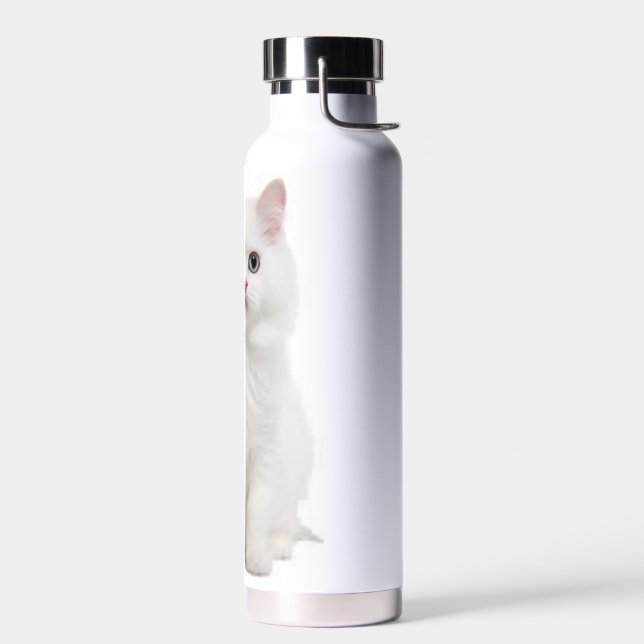 White Cat Water Bottle  (Left)