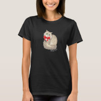White Cat With Red Bow Christmas Cat Blessings