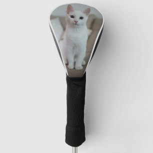 White cat   Zazzle_Growshop. Golf Head Cover